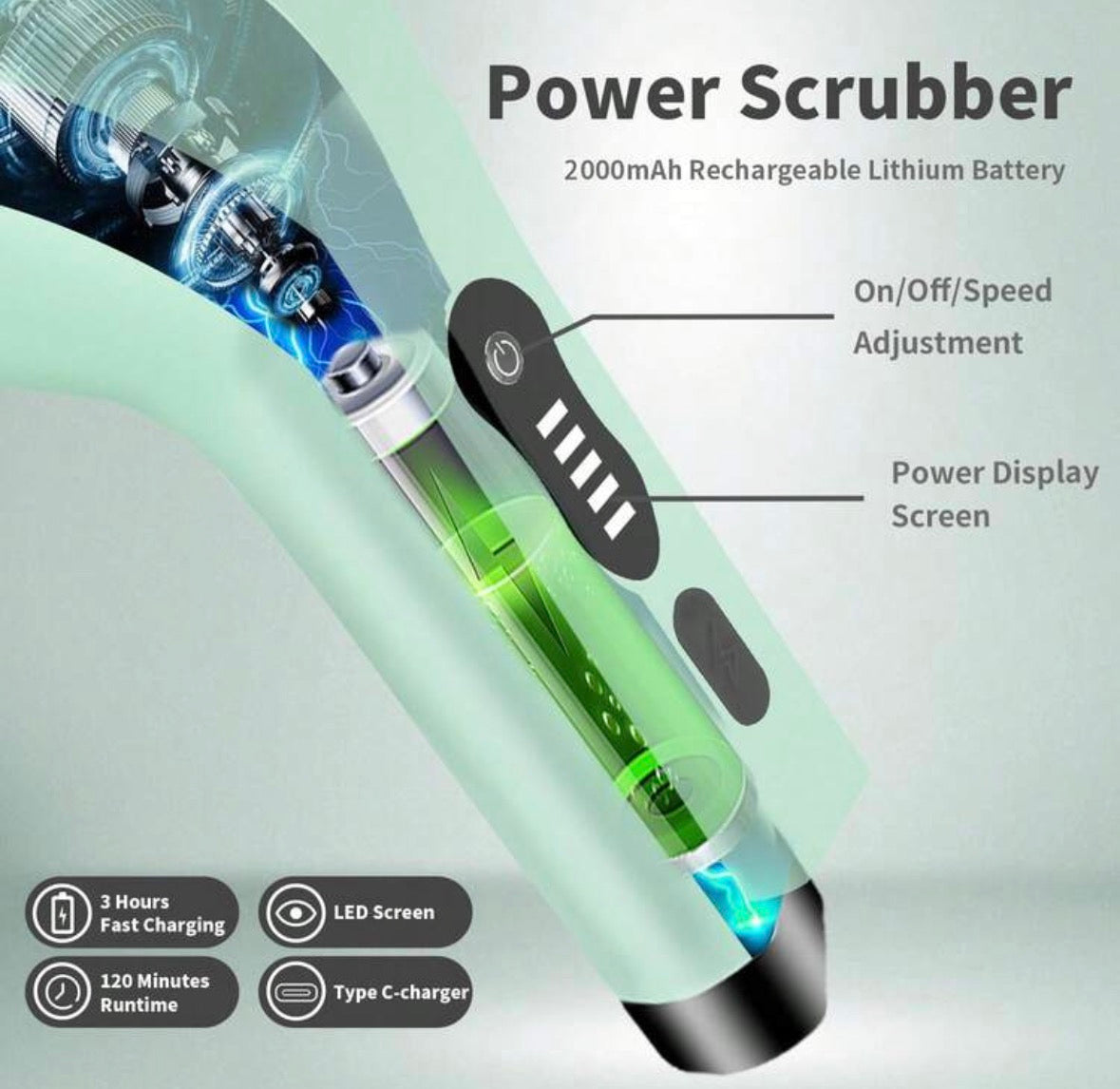 Rotating cleaning brush