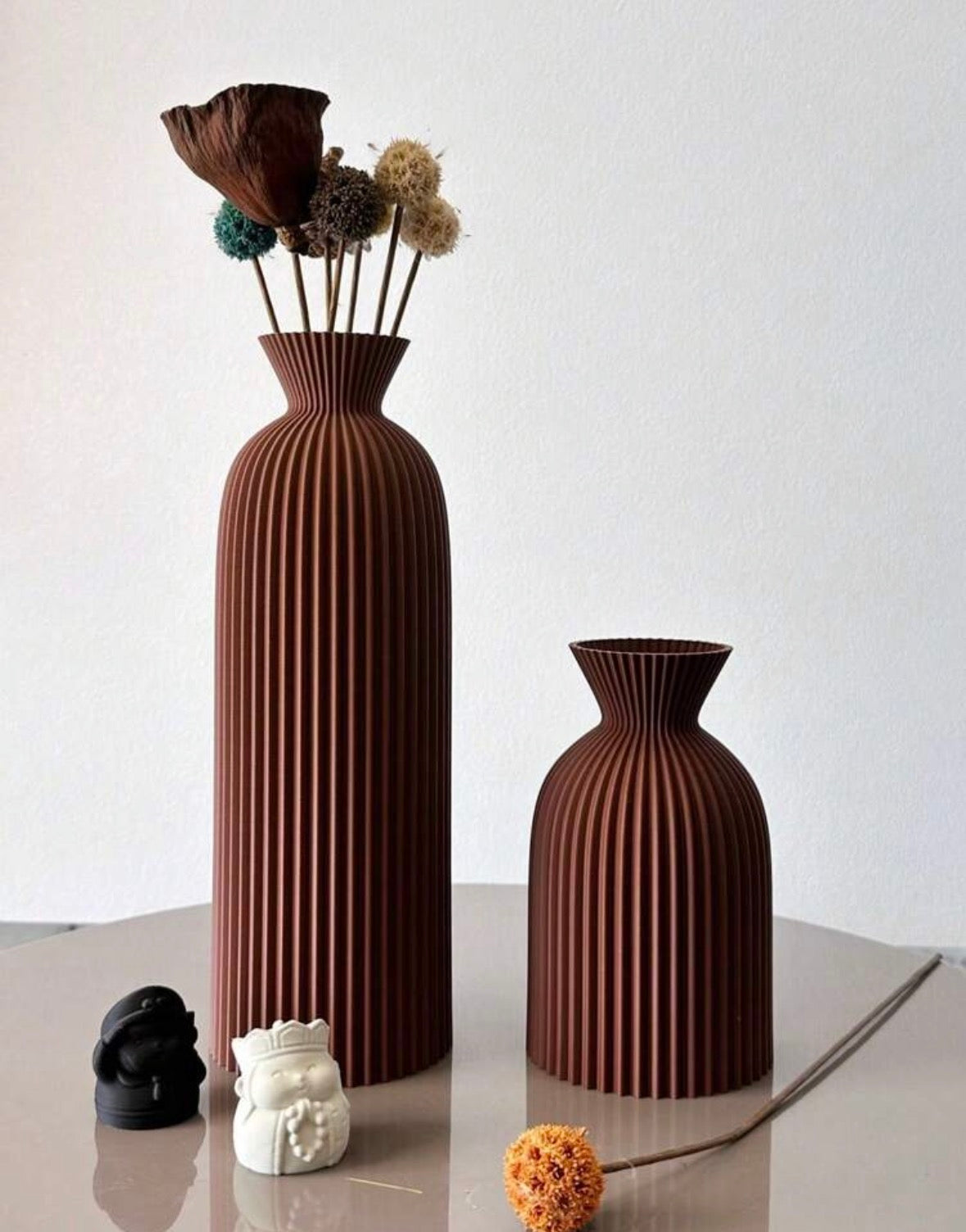 Decorative 2pc vase
