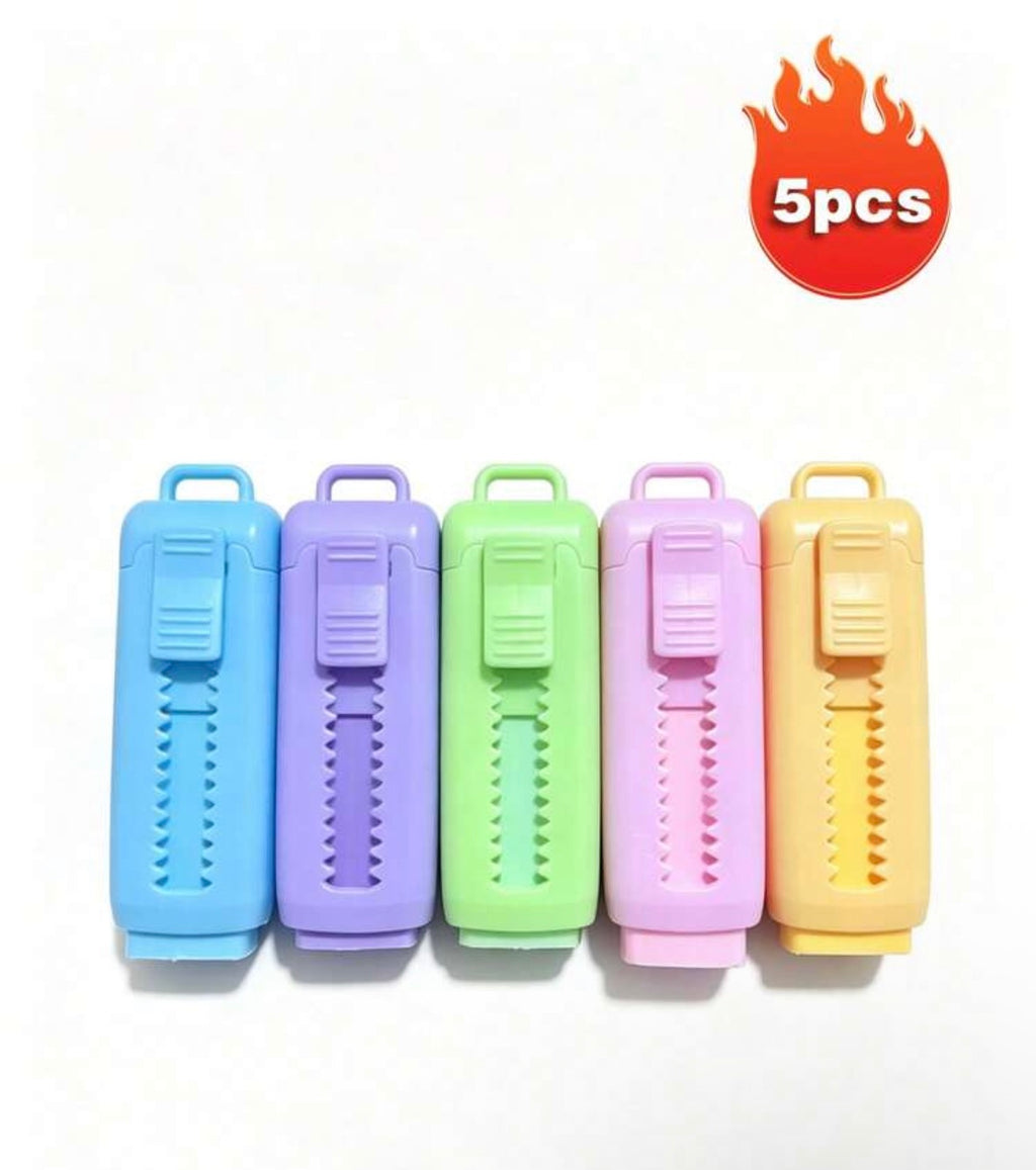 5pc Push pull eraser