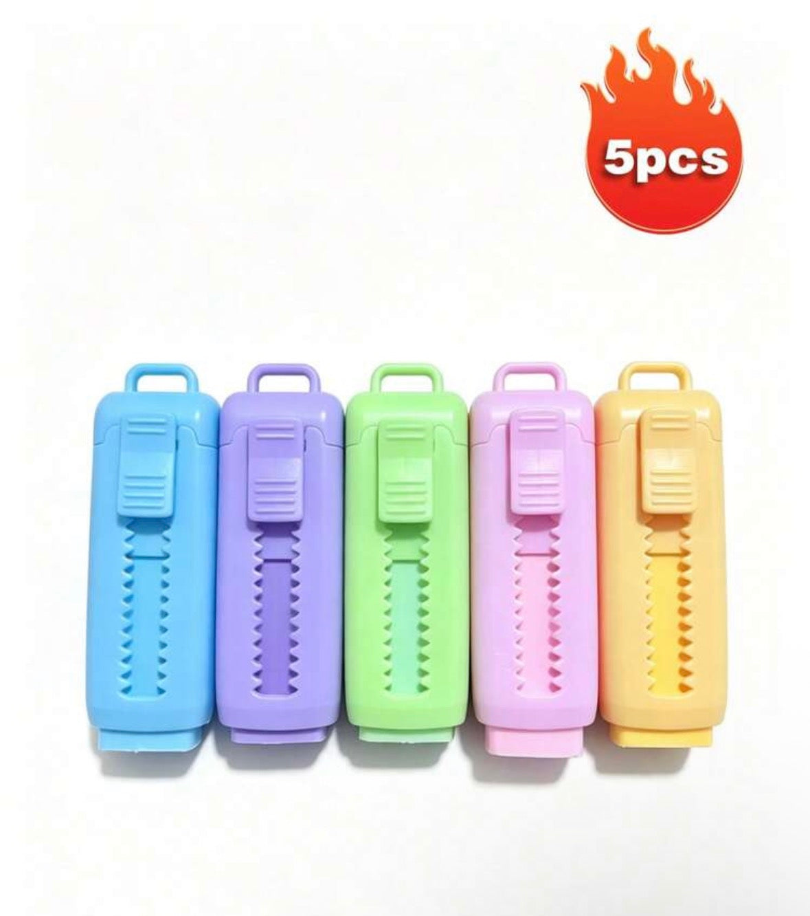 5pc Push pull eraser