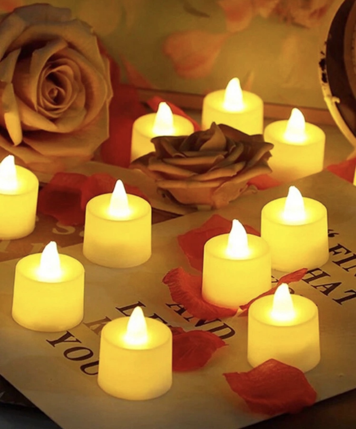 LED warm decorative candles
