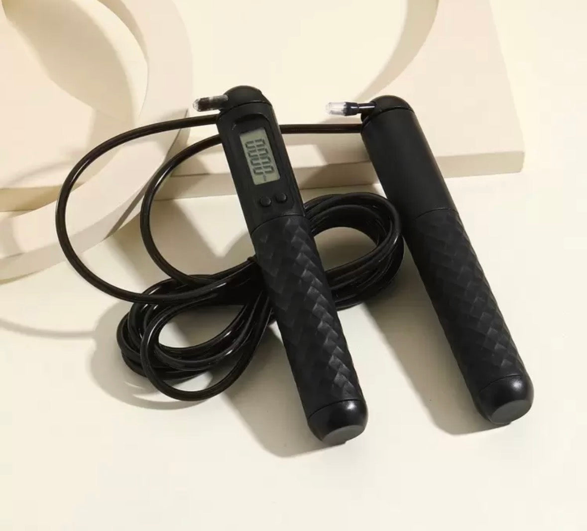 Smart jumping rope with calorie counting