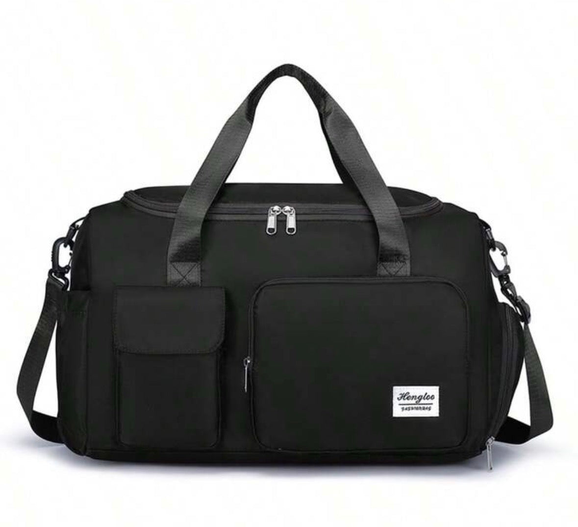 Travel/gym bag with many compartments