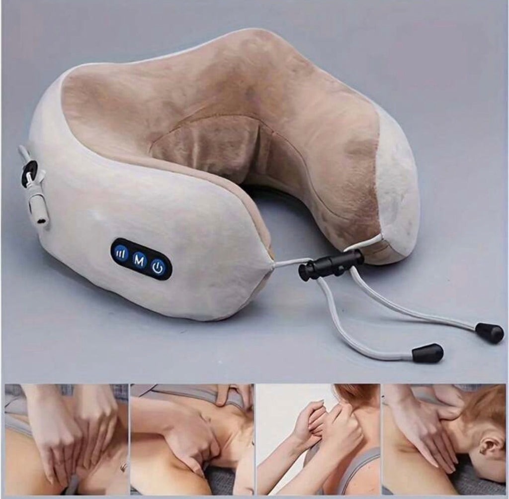 The massaging neck pillow