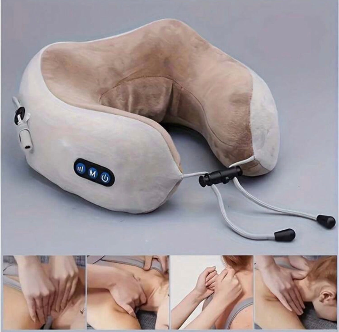 The massaging neck pillow
