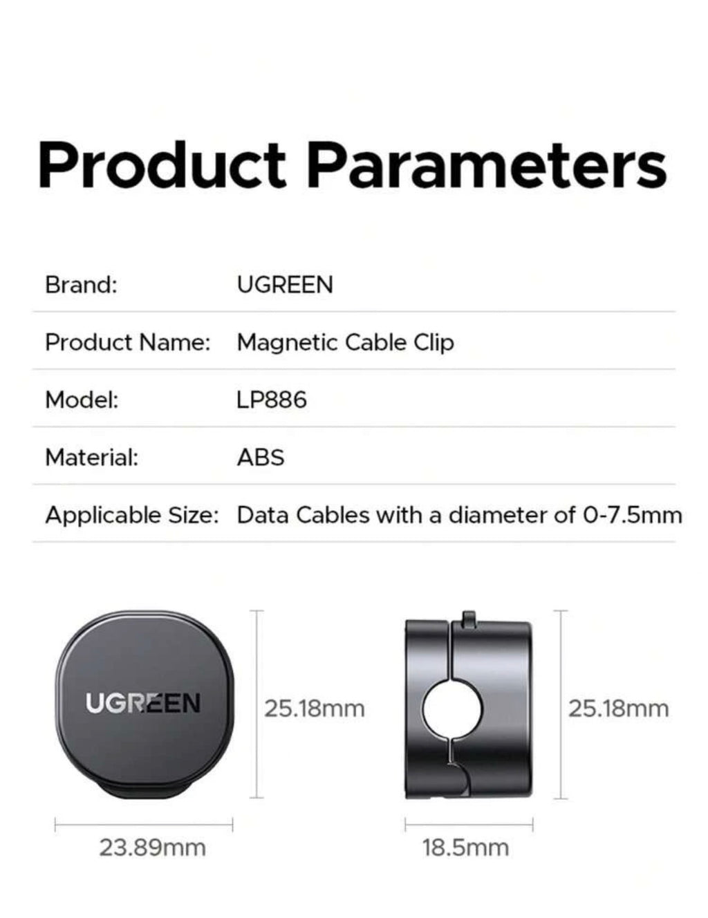 Magnetic cable clips