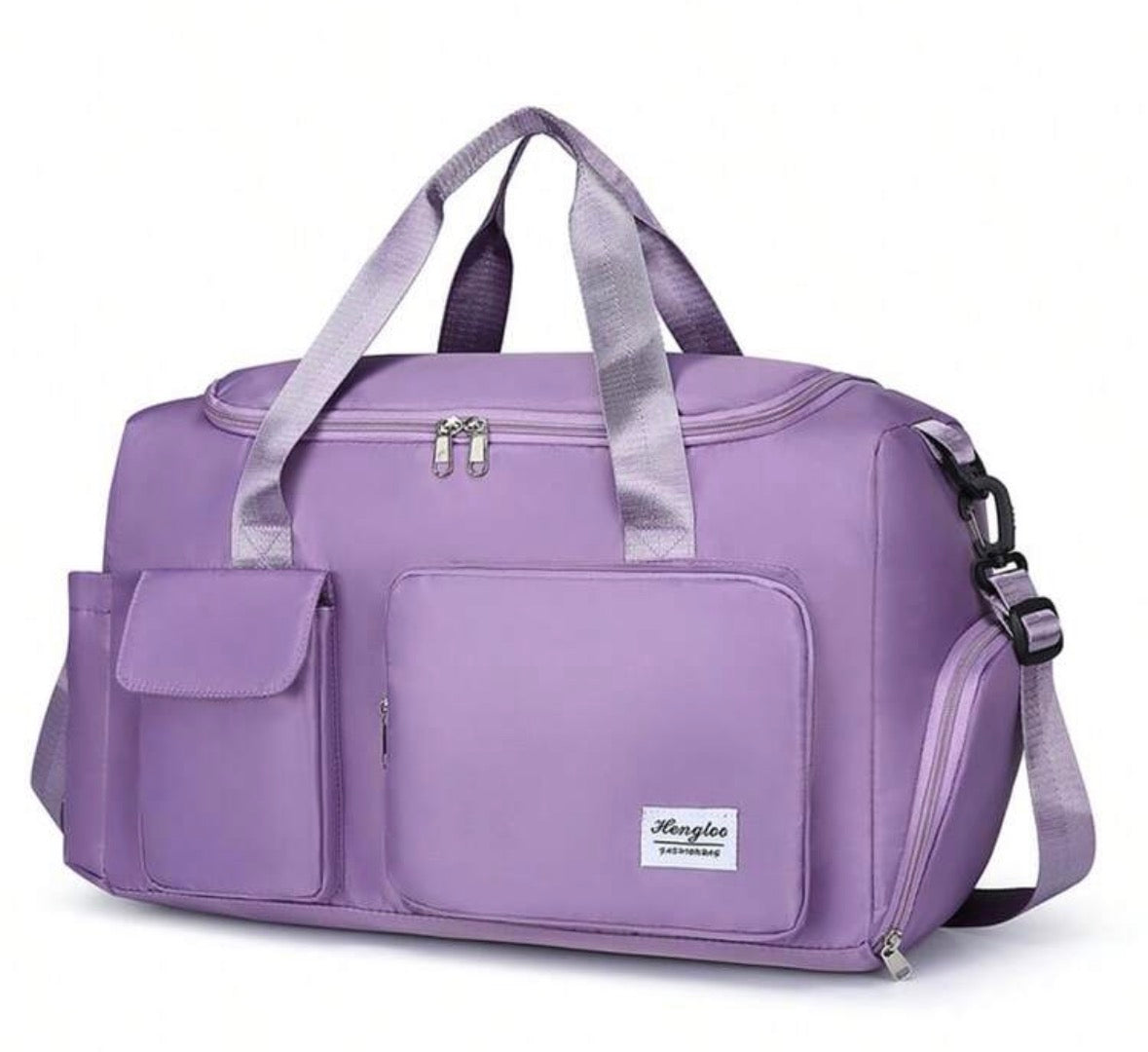 Travel/gym bag with many compartments