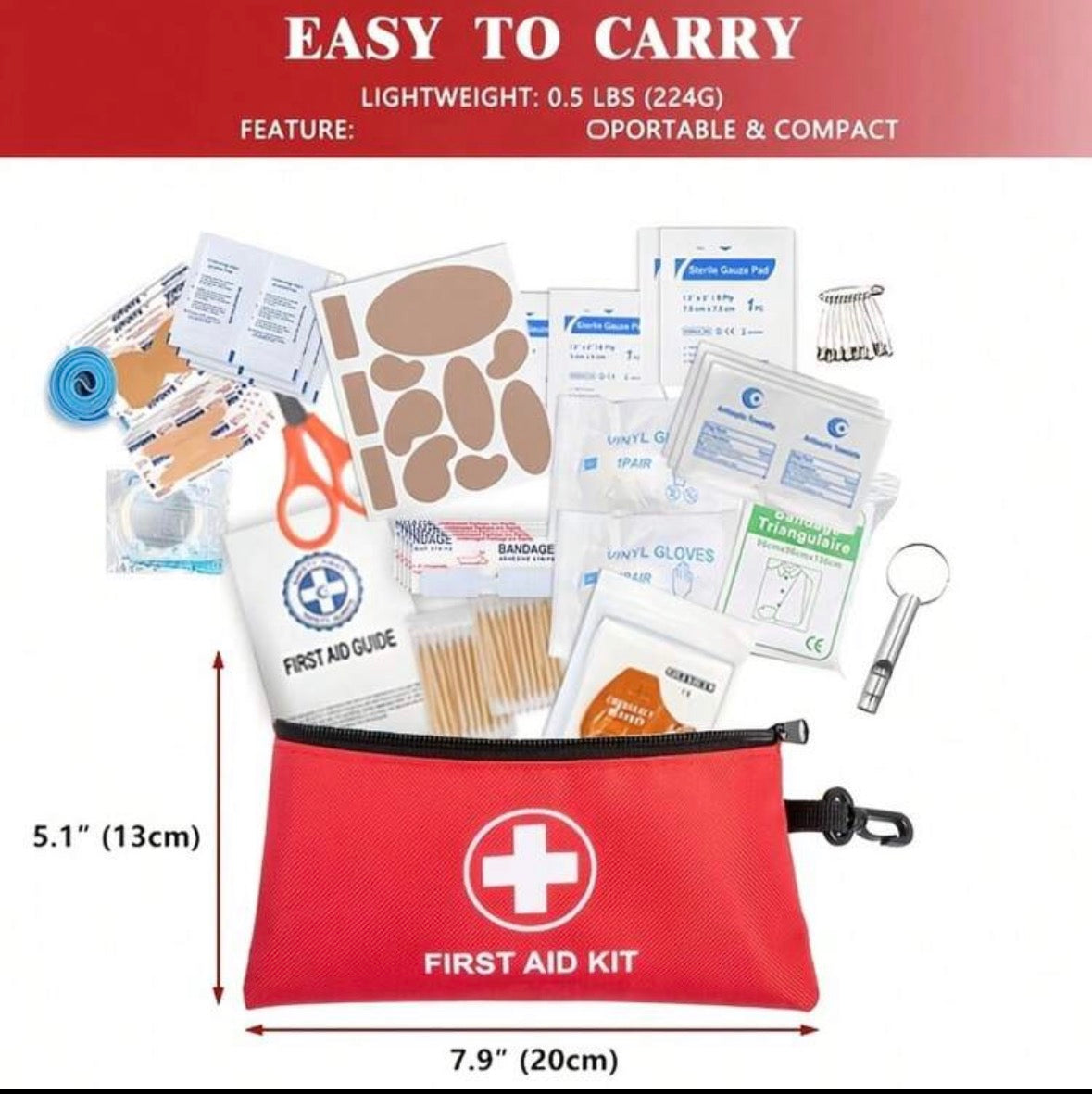Portable first aid kit