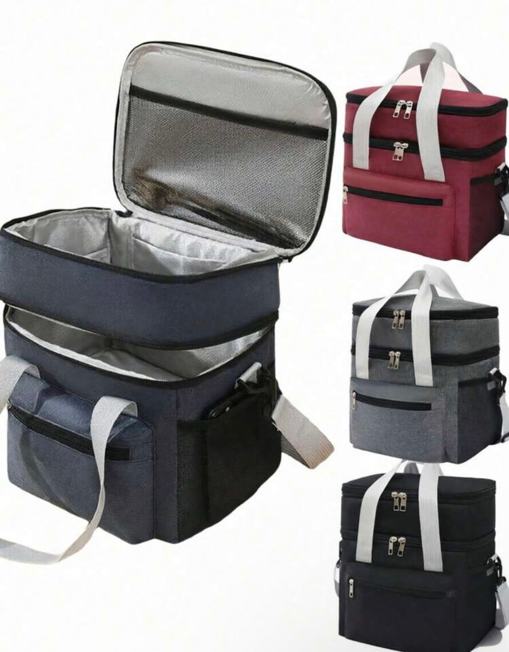 Double layer lunch box