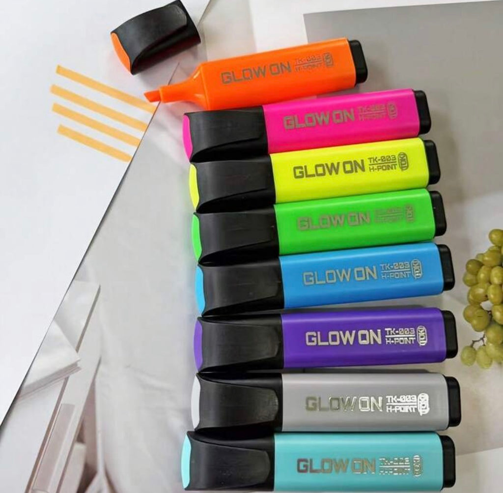 16 piece neon and pastel colored highlighters