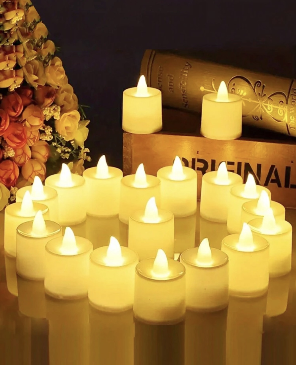 LED warm decorative candles