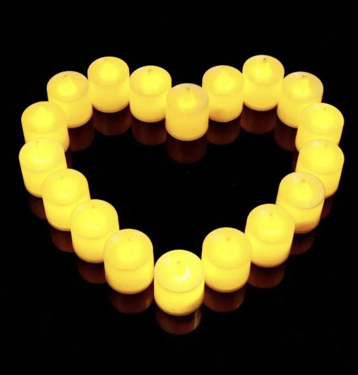 LED warm decorative candles