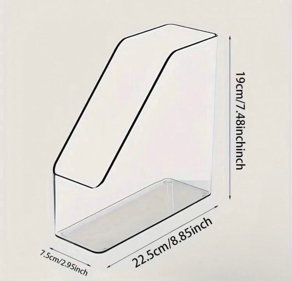 2pc book/paper organizer