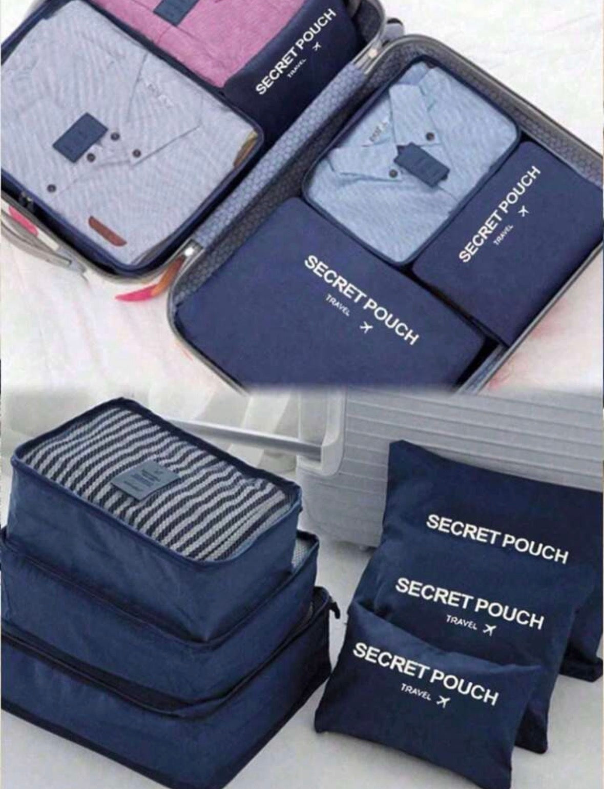 6 piece travel organizer set