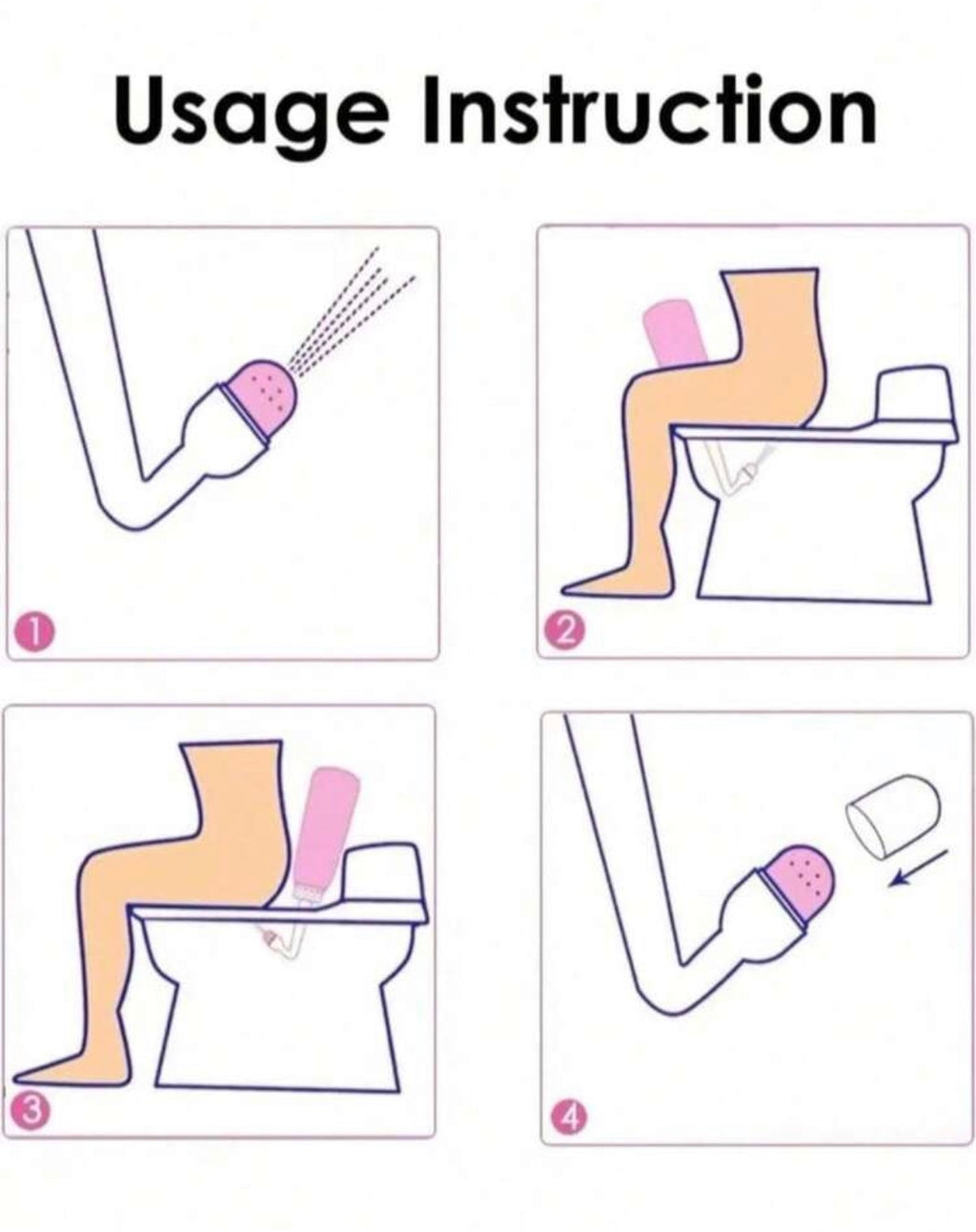 Portable intimate wash bottle