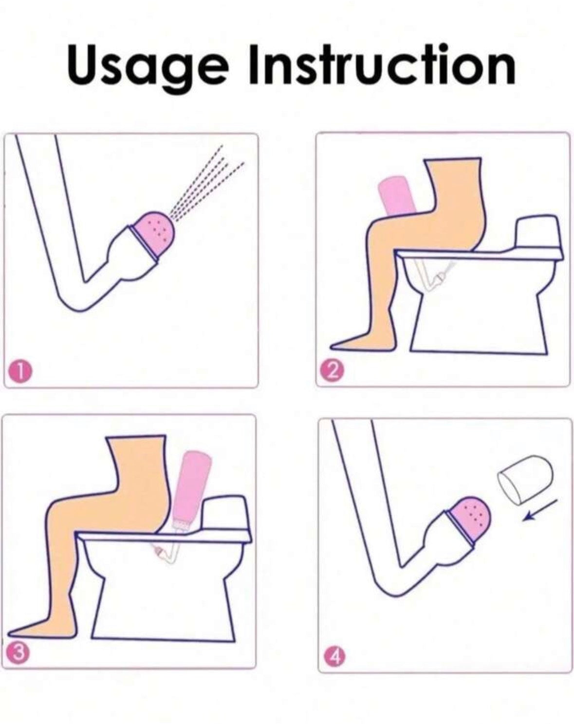 Portable intimate wash bottle