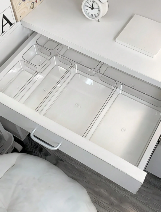 Transparent organizer set