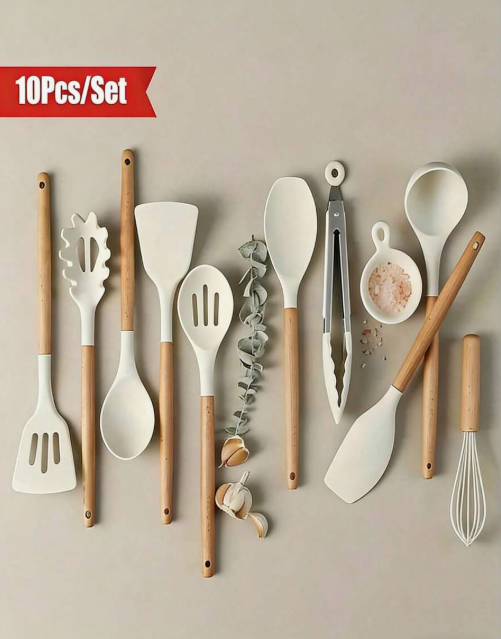 Full kitchen silicone utensil set