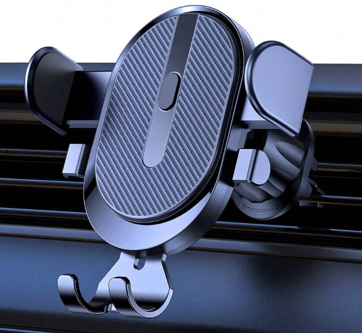 Auto locking car phone holder