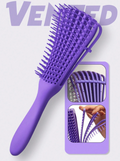 Detangling hairbrush for curly hair
