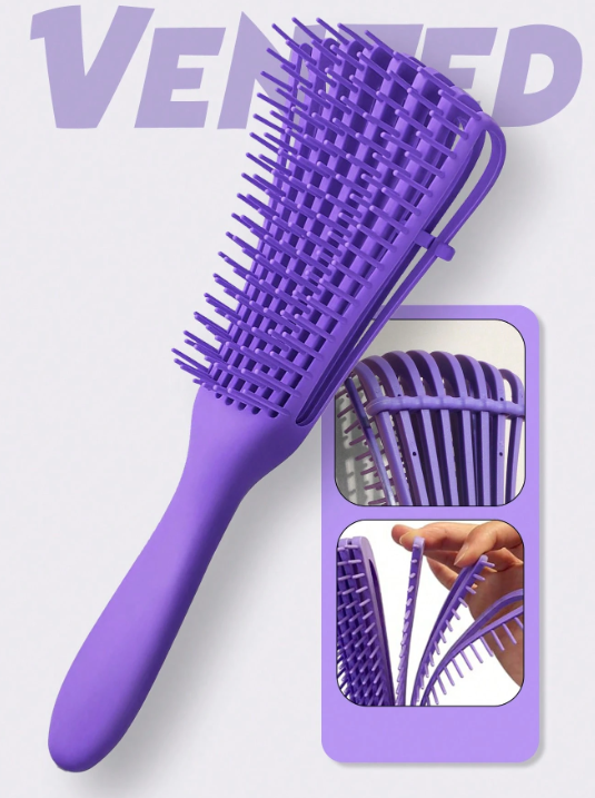 Detangling hairbrush for curly hair