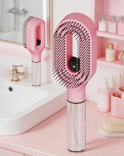 2-In-1 Spray Hairbrush