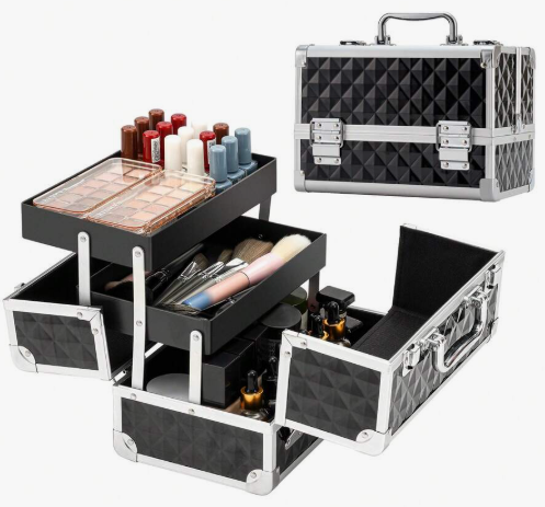Professional makeup train case