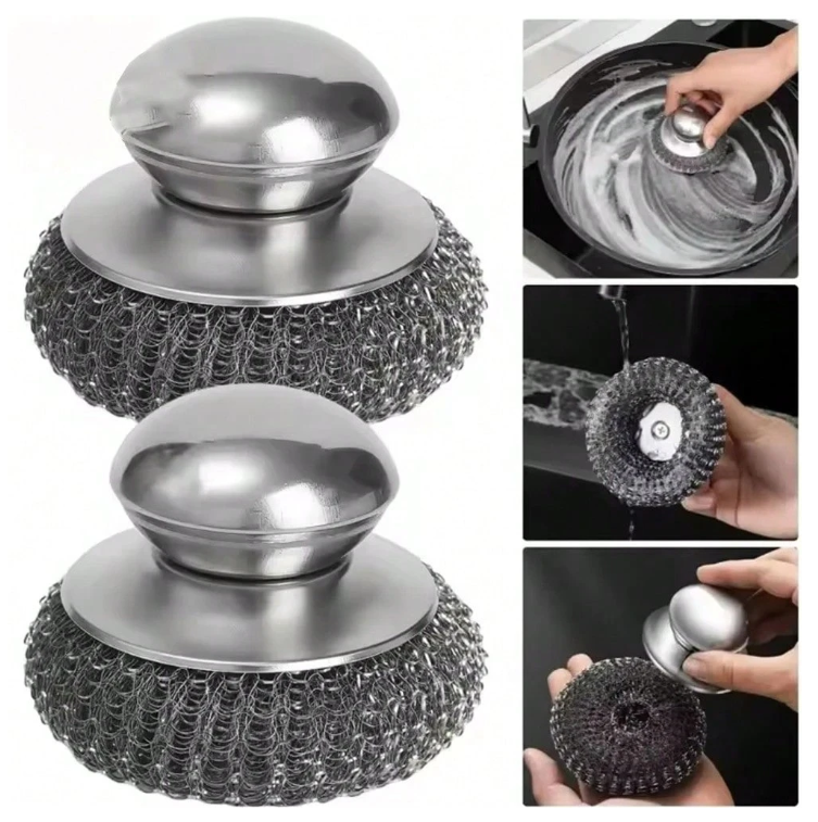 Stainless steel kitchen brush