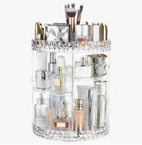 Spinning skincare organizer
