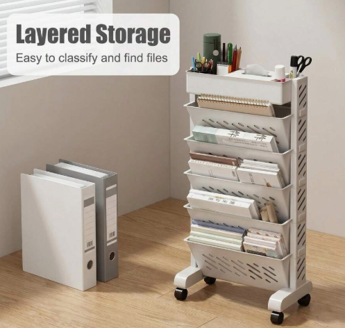 Mobile Rolling Document Organizer