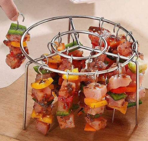 Air fryer grill stainless steel skewers