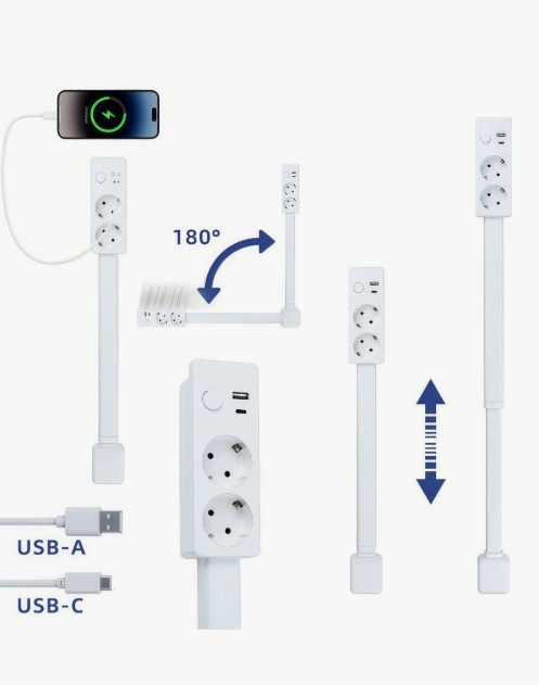 Electrical outlet extender stick