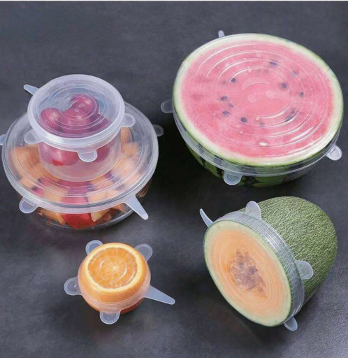 6-piece silicone stretch lids