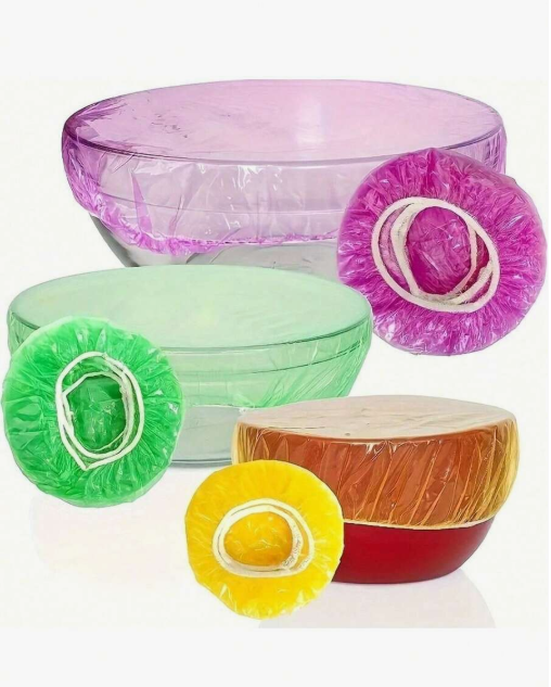 100-Piece Reusable Elastic Food Storage Covers