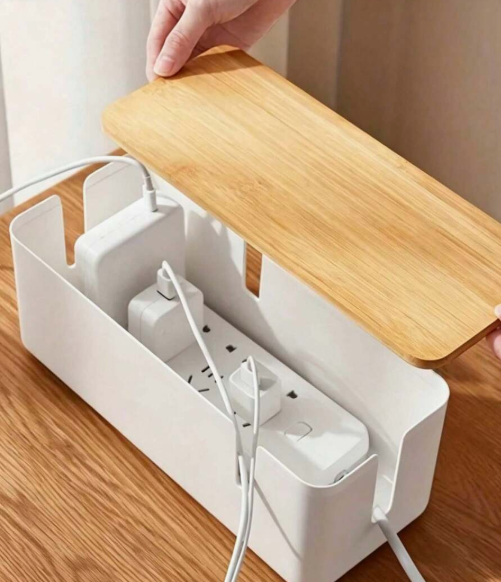 Storage box for outlets