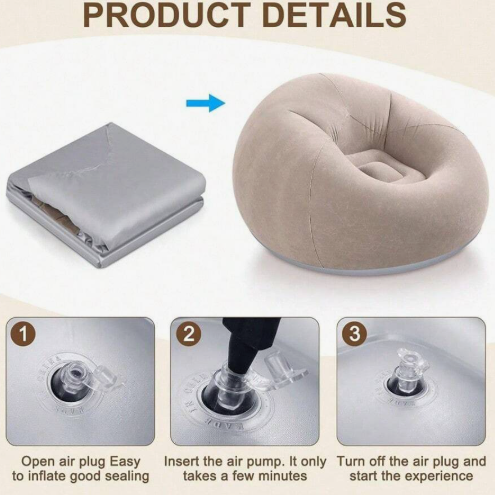 Inflatable bean bag