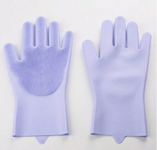 Silicone dishwashing gloves