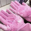Silicone dishwashing gloves