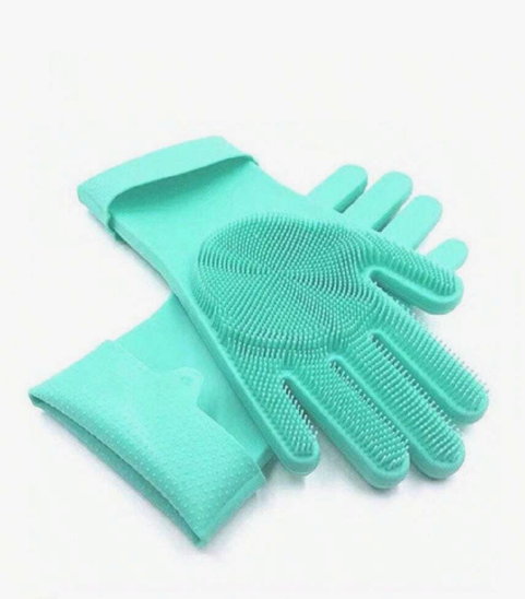 Silicone dishwashing gloves