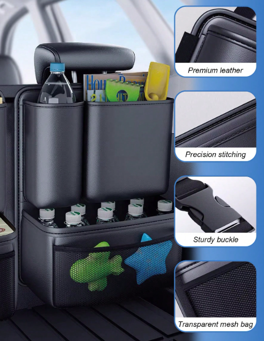 Leather trunk organizer