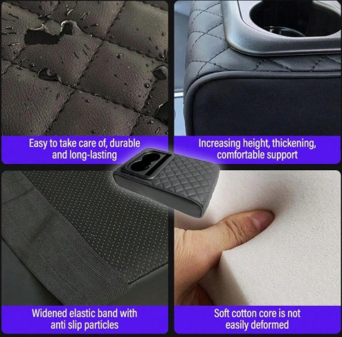 Premium car armrest cushion