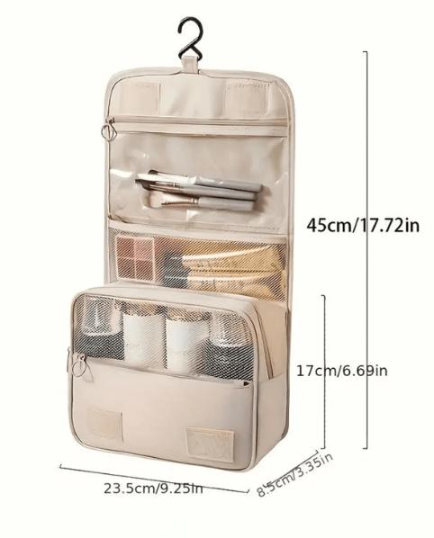 Travel makeup bag
