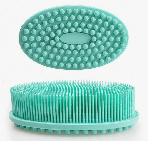 Anti bacterial silicone scrub