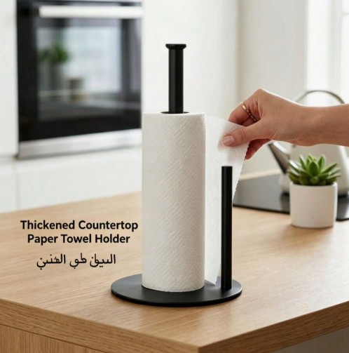 Stainless steel paper towel holder