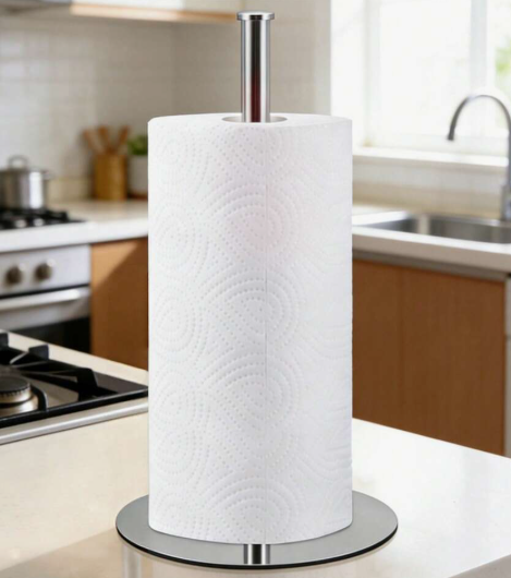 Stainless steel paper towel holder