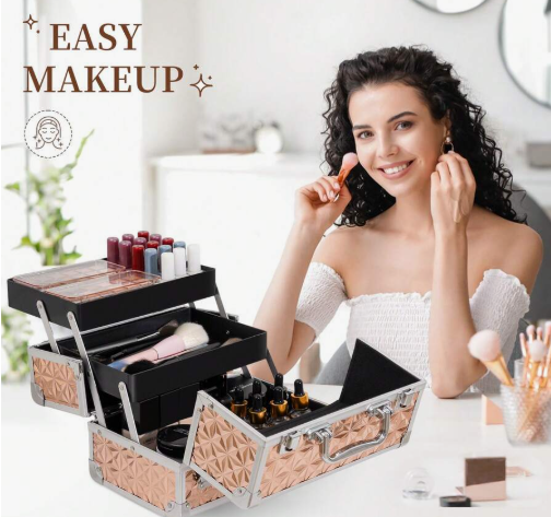 Professional makeup train case