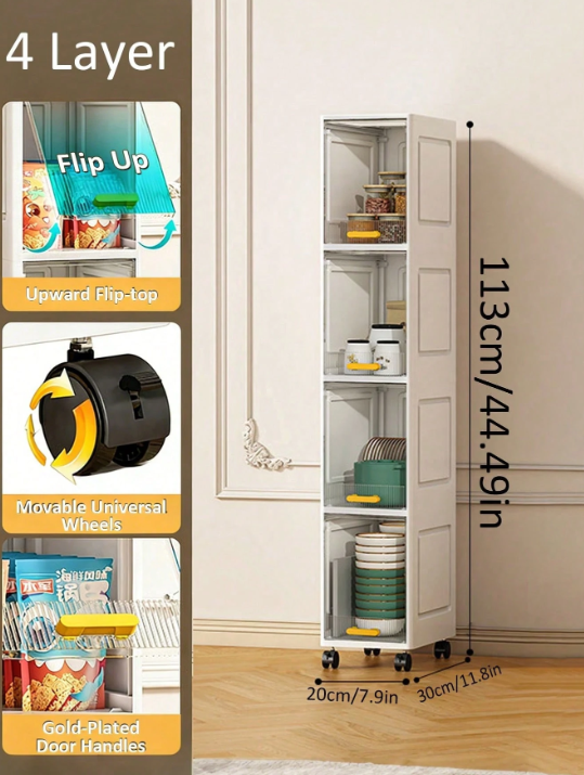 Modern storage cabinet organizer