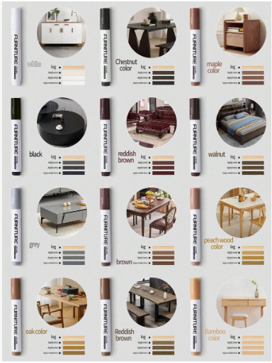 Furniture scratch repair kit