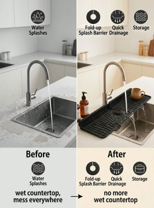 Silicone faucet waterproof pad