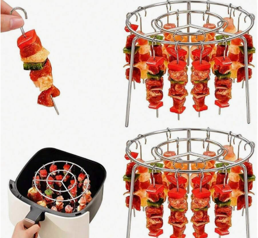 Air fryer grill stainless steel skewers